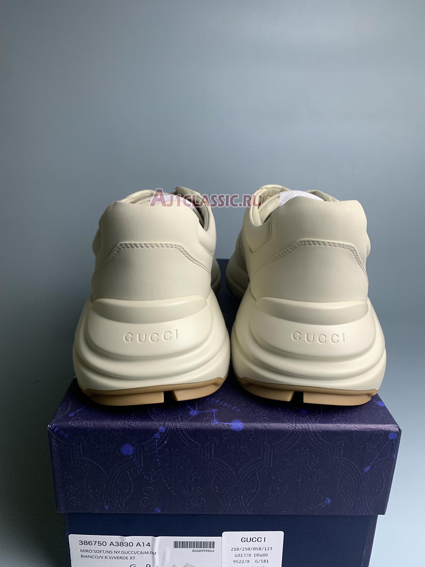 Gucci Rhyton Leather Sneaker "25 - Ivory" 663340 2SH00 9522