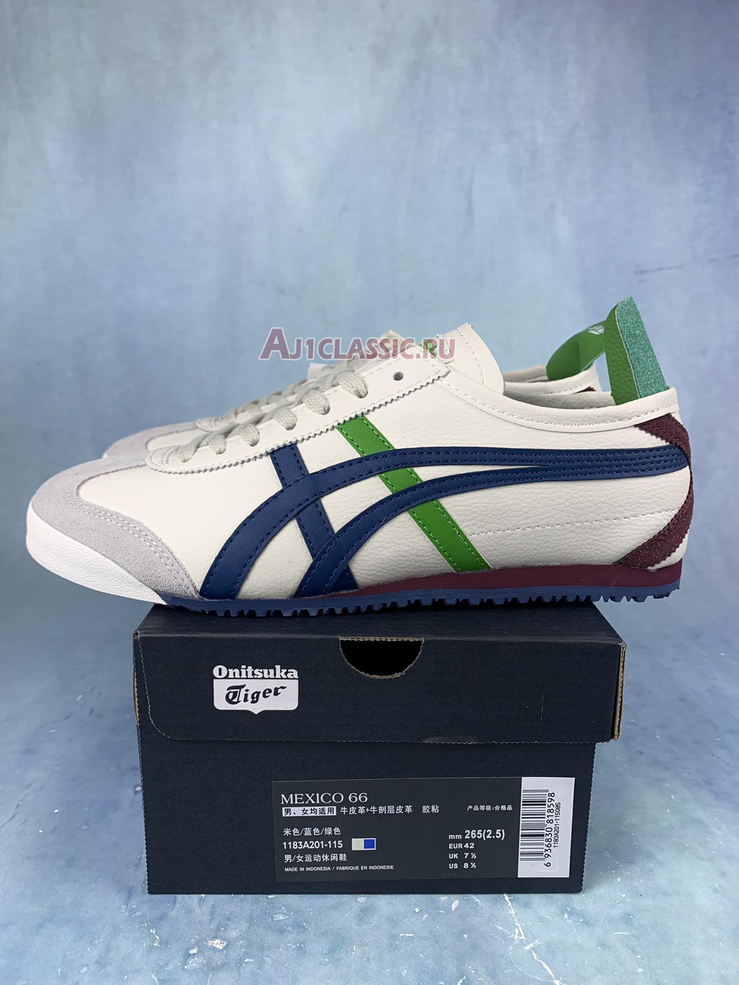 New Onitsuka Tiger Mexico 66 "Cream Mako-Blue" 1183A201-115 Shoes