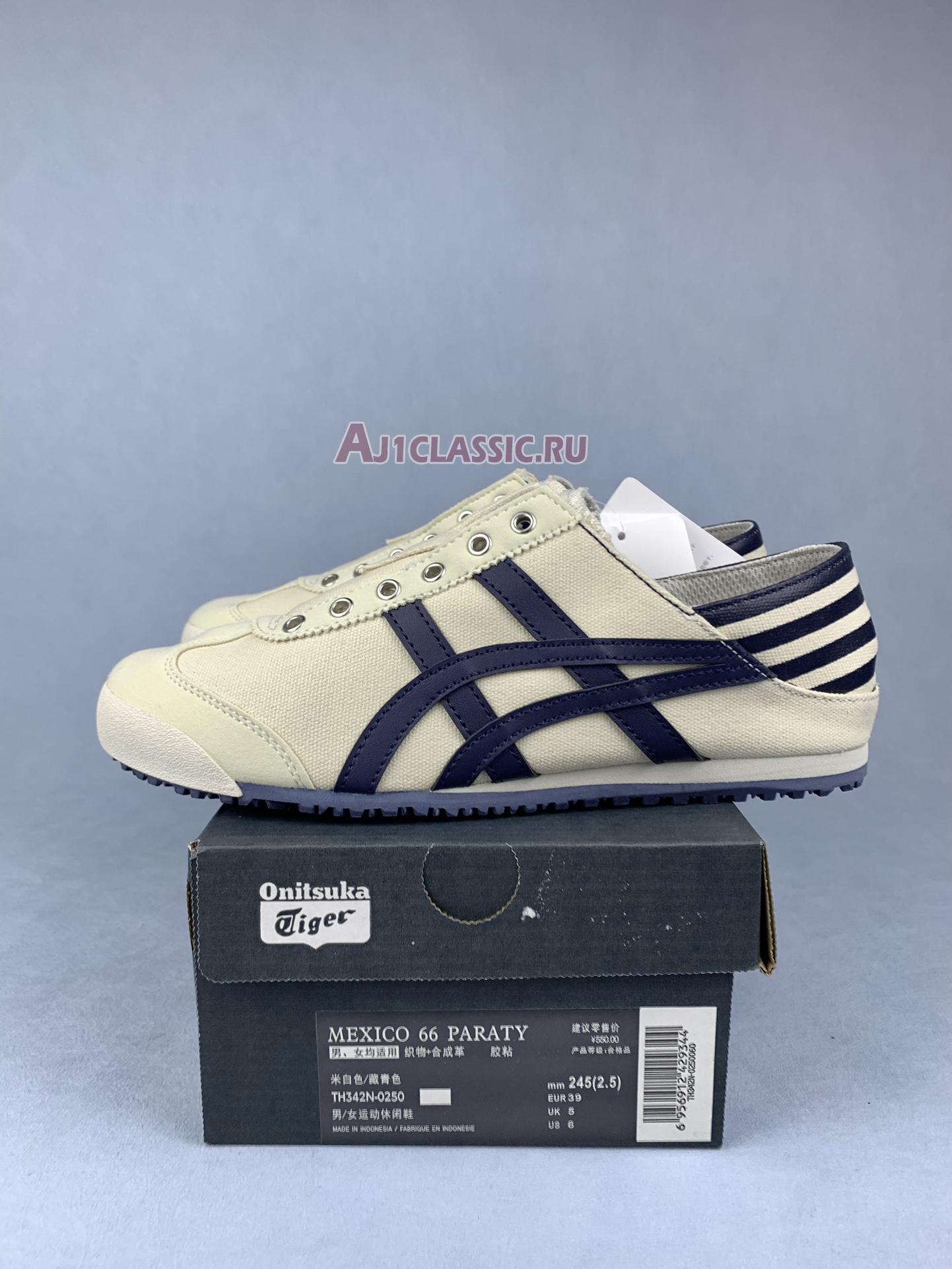 New Onitsuka Tiger Mexico 66 Paraty "Natural Navy" TH342N-0250 Shoes