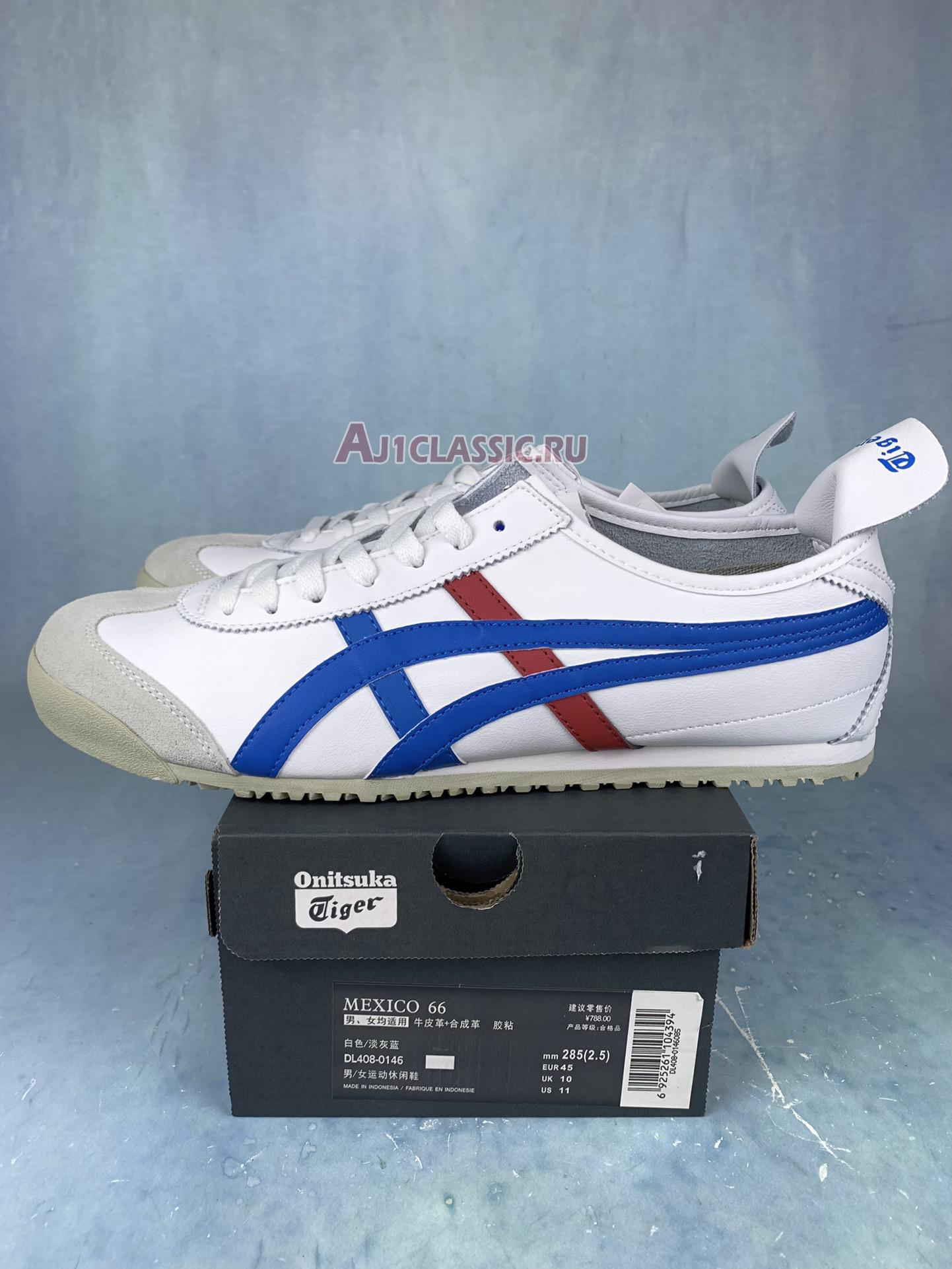 New Onitsuka Tiger Mexico 66 "White Blue" DL408-0146 Shoes