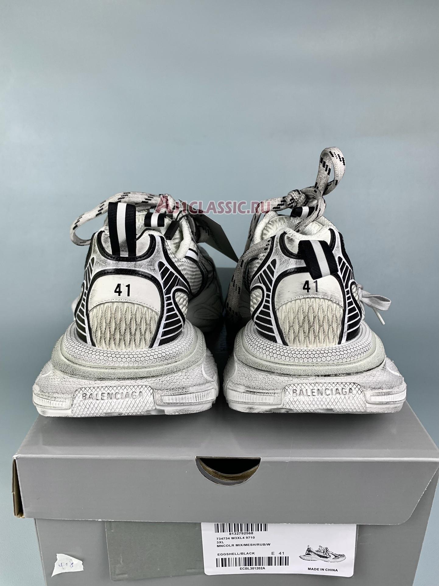 Balenciaga 3XL Sneaker "White Black" 734734 W3XL4 9710