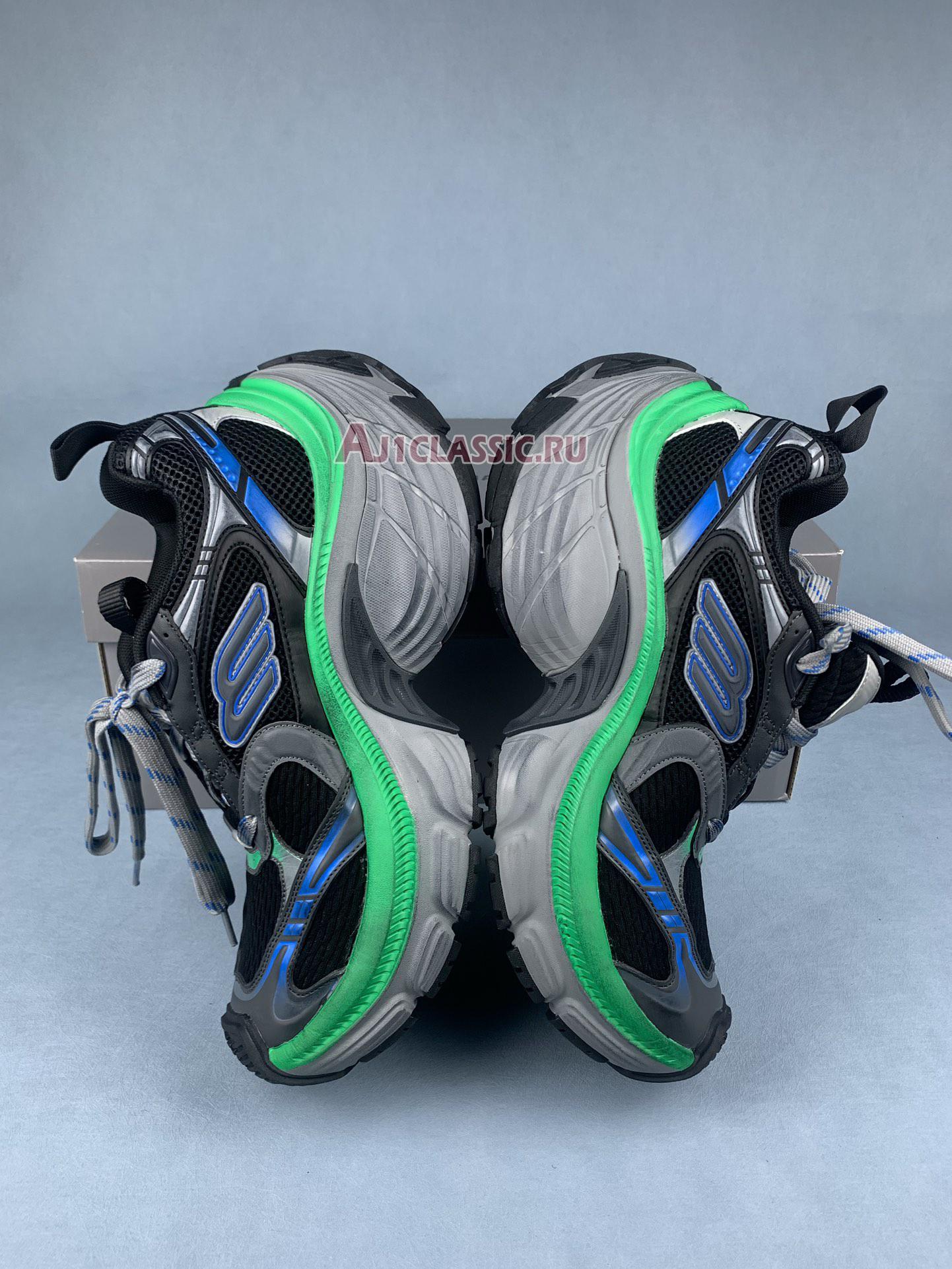 Balenciaga 10XL Sneaker "Black Grey Blue Green" 784344 W2MV2 1143