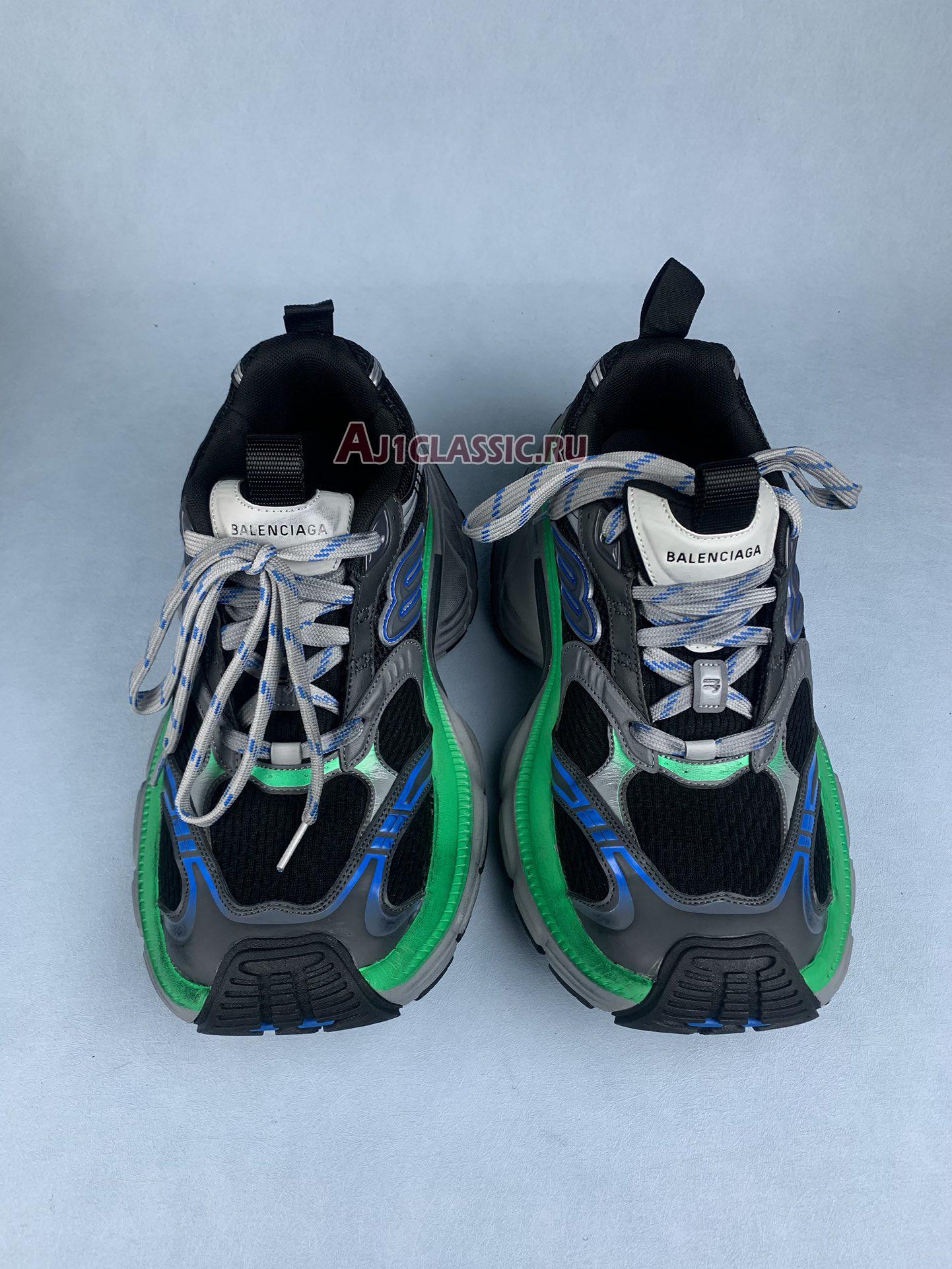 Balenciaga 10XL Sneaker "Black Grey Blue Green" 784344 W2MV2 1143