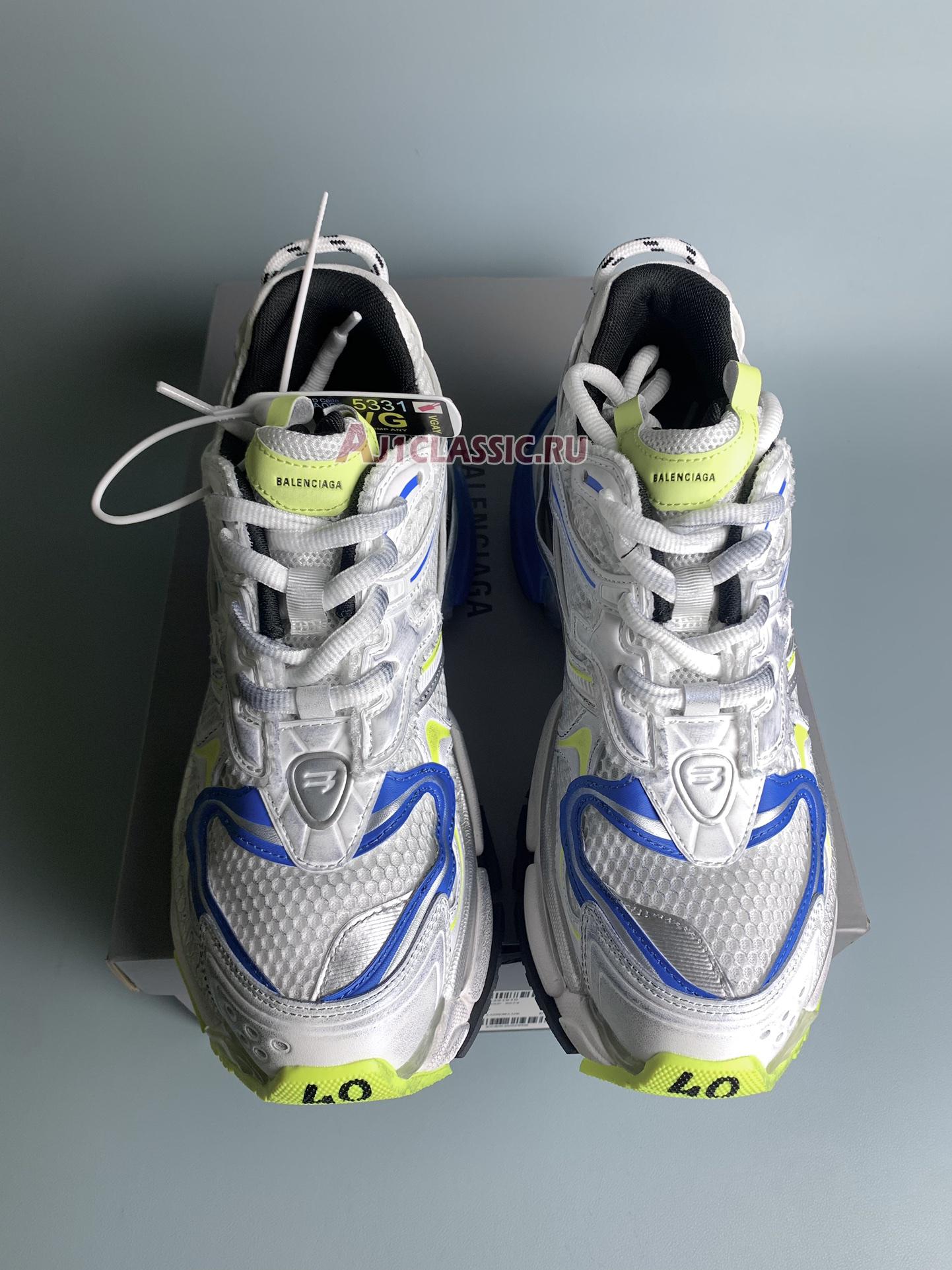 Balenciaga Runner 2.0 Sneaker "White Yellow Blue" 779066 W3RXP 9074