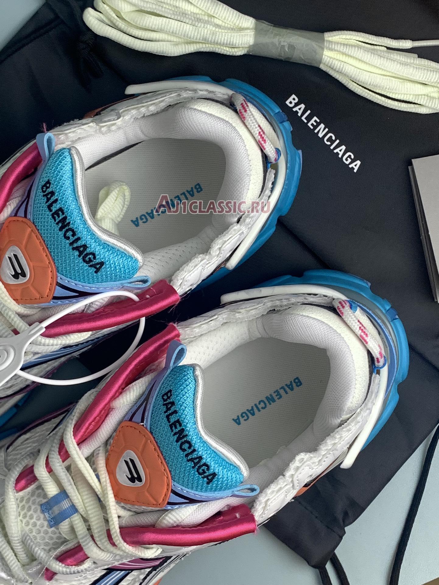 Balenciaga Runner Sneaker "White Blue Pink Orange" 772767 W3RMU 9458