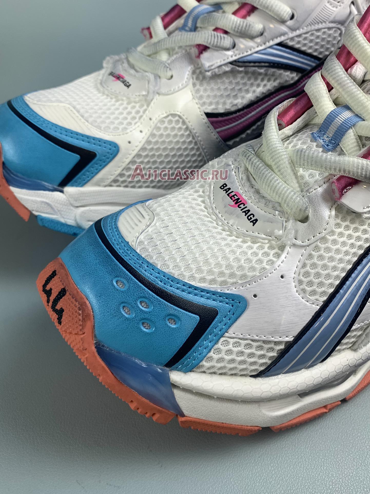 Balenciaga Runner Sneaker "White Blue Pink Orange" 772767 W3RMU 9458