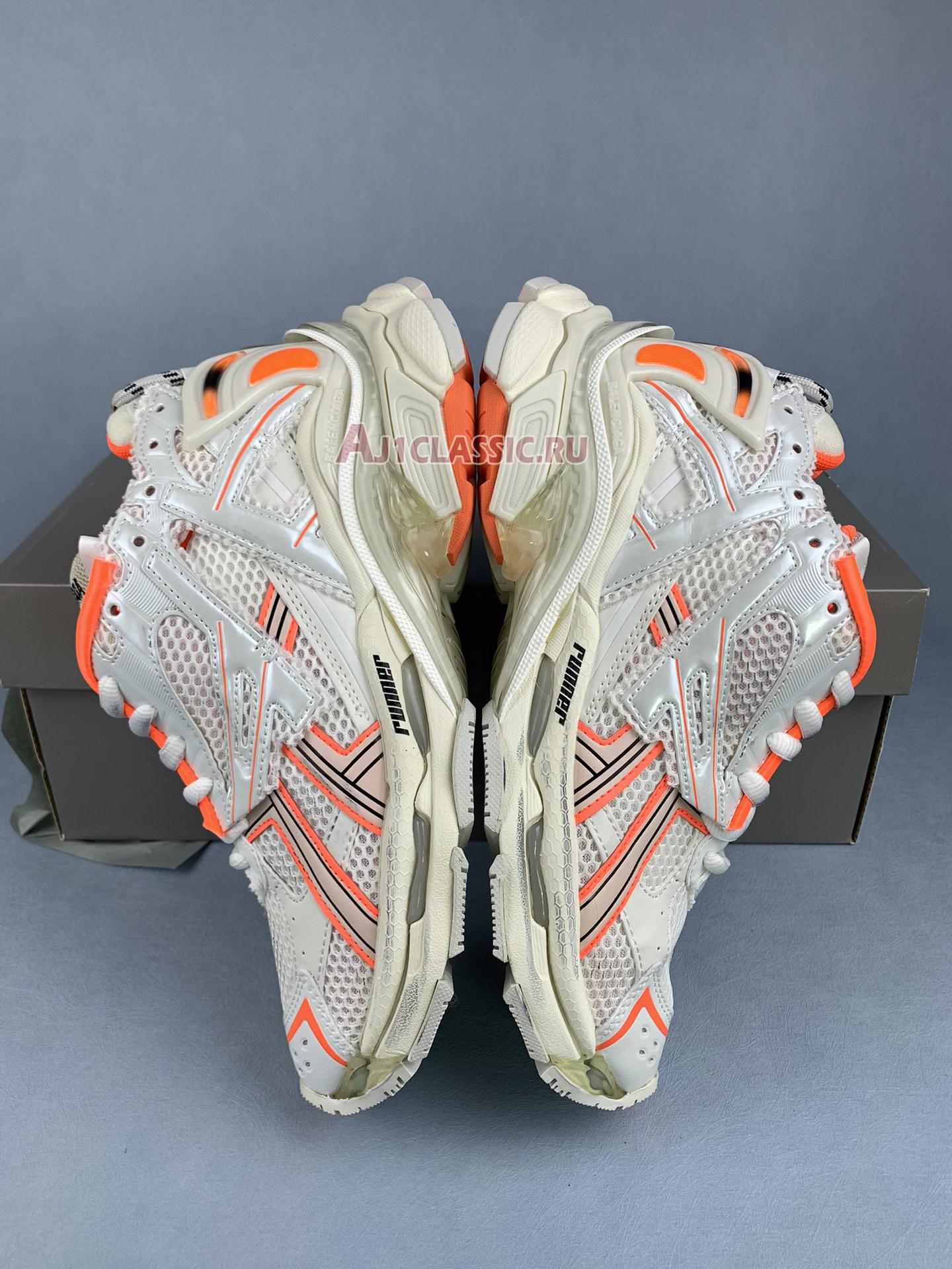 Balenciaga Runner Sneaker "White Fluo Orange" 677402 W3RBM 9770