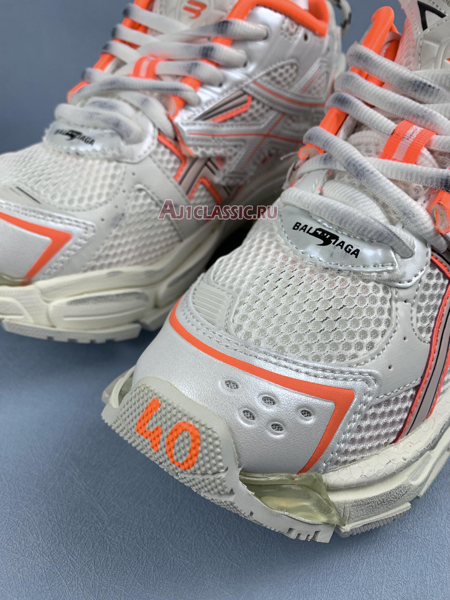 Balenciaga Runner Sneaker "White Fluo Orange" 677402 W3RBM 9770