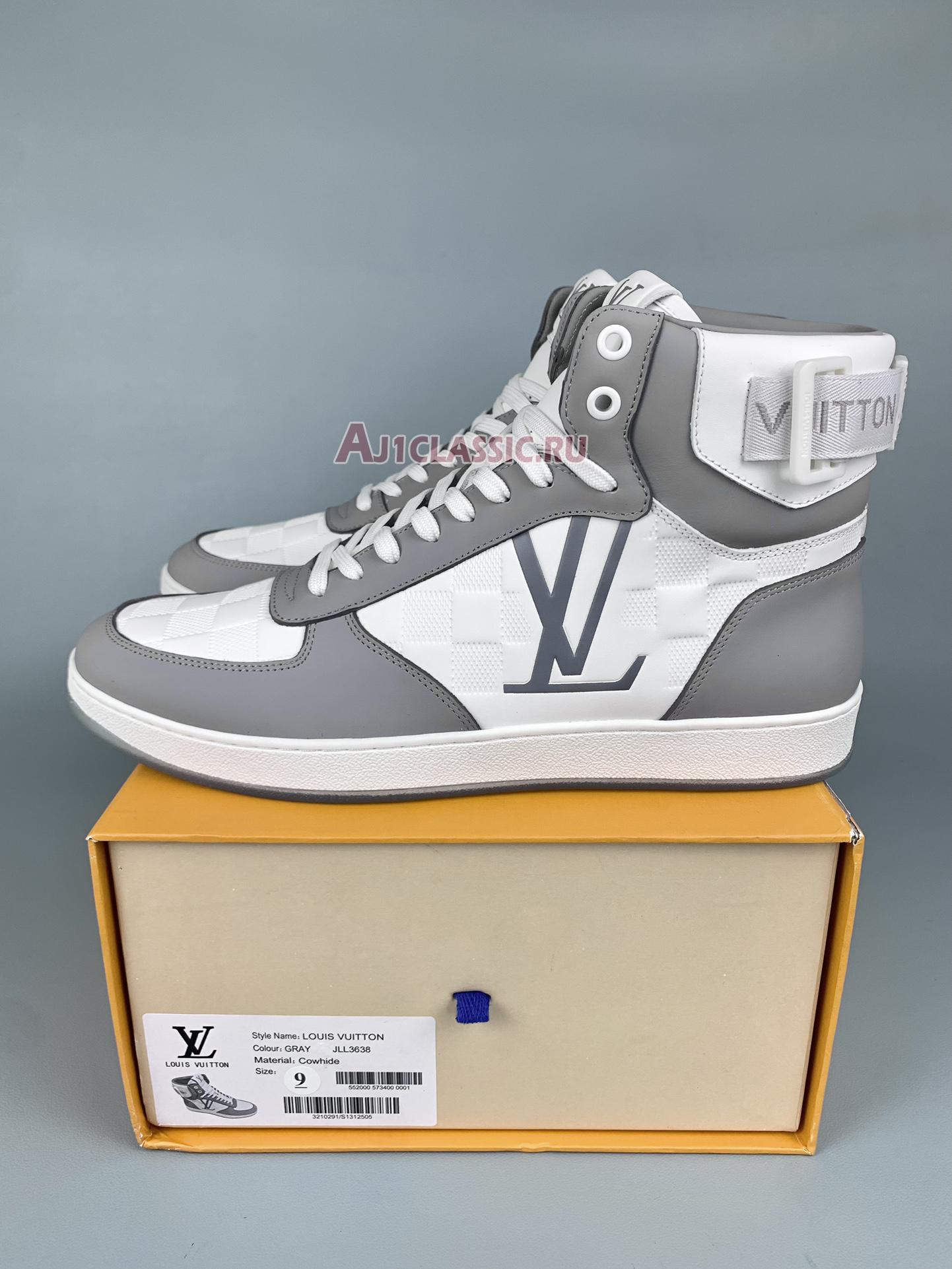 Louis Vuitton Rivoli Sneaker Boot "Grey White" 1A9ZER-1