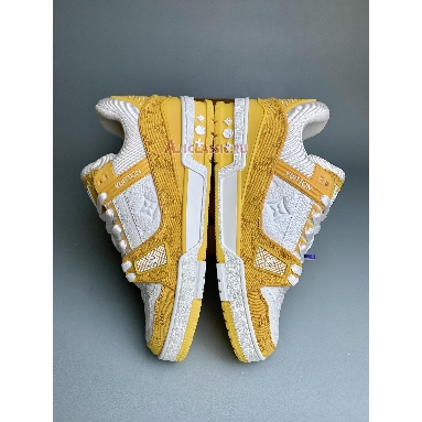 Louis Vuitton LV Trainer Sneaker Yellow Monogram Denim White 1A9JHF Yellow/White Sneakers