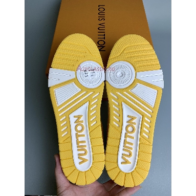 Louis Vuitton LV Trainer Sneaker Yellow Monogram Denim White 1A9JHF Yellow/White Sneakers