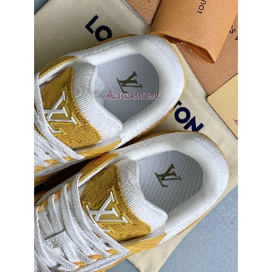 Louis Vuitton LV Trainer Sneaker Yellow Monogram Denim White 1A9JHF Yellow/White Sneakers