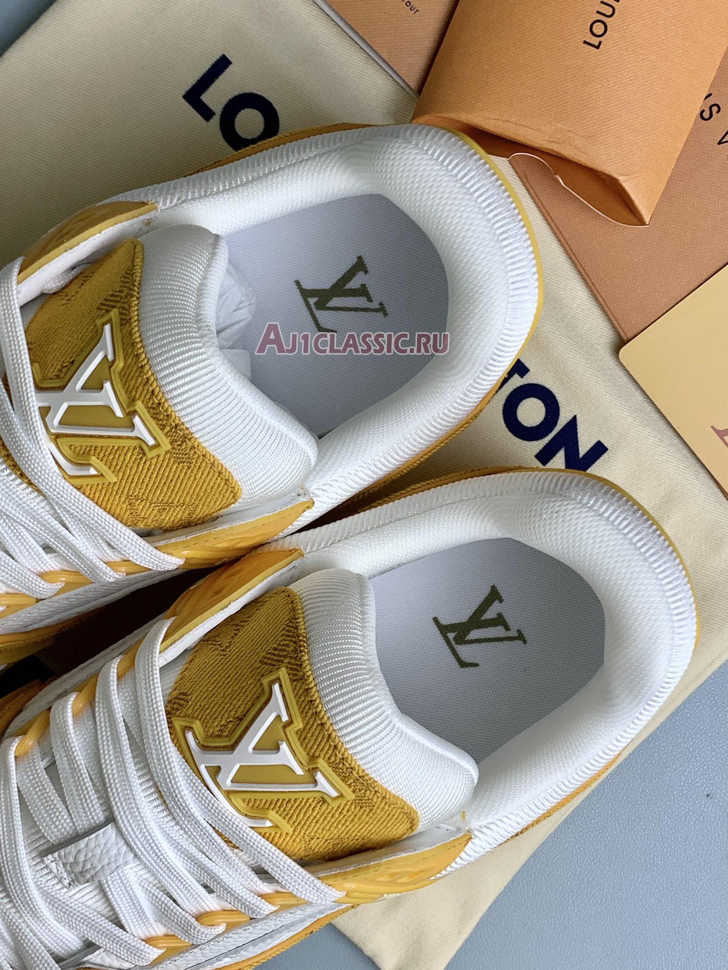 Louis Vuitton LV Trainer Sneaker "Yellow Monogram Denim White" 1A9JHF