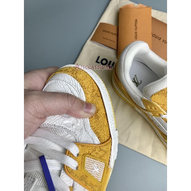 Louis Vuitton LV Trainer Sneaker Yellow Monogram Denim White 1A9JHF Yellow/White Sneakers