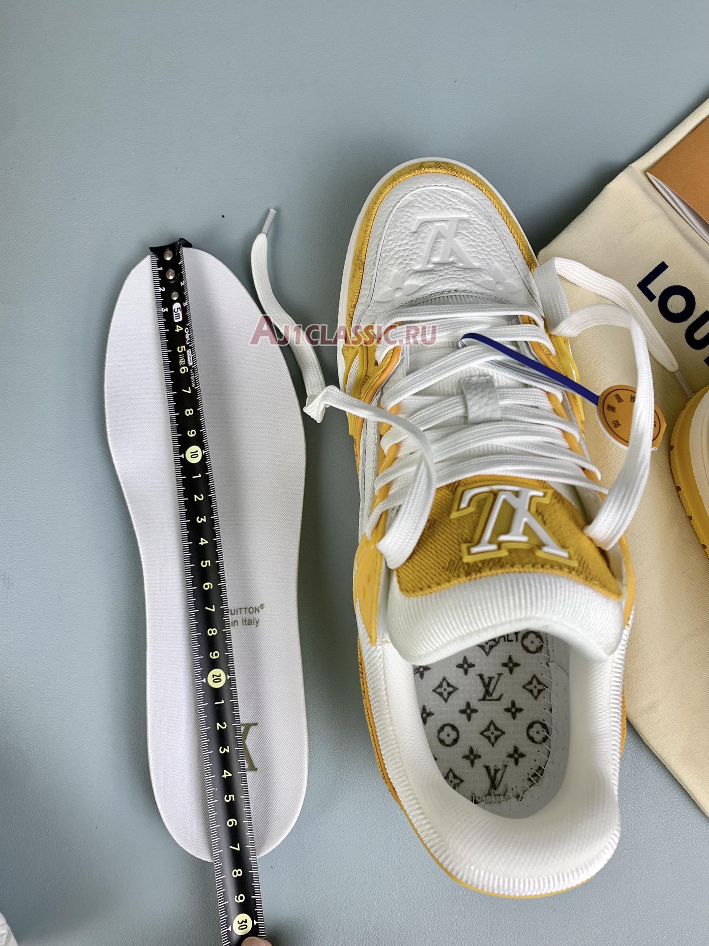 Louis Vuitton LV Trainer Sneaker "Yellow Monogram Denim White" 1A9JHF