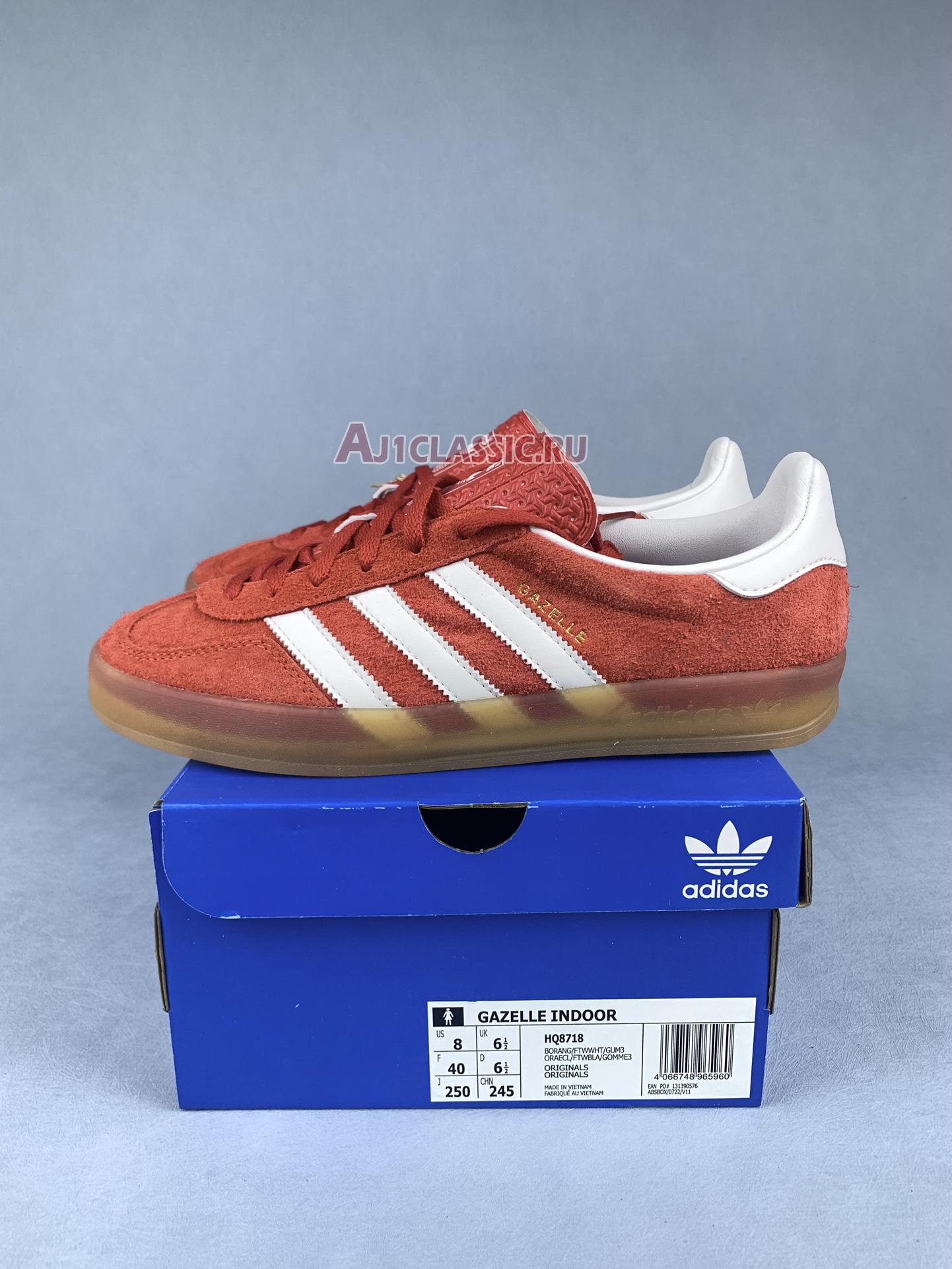 New Adidas Gazelle "Bold Orange Gum" HQ8718 Shoes