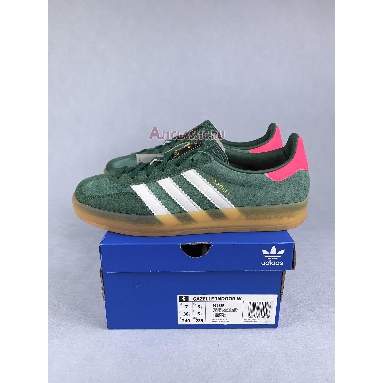 Adidas Gazelle Indoor Collegiate Green Pink IG5929 Collegiate Green/Footwear White/Lucid Pink Mens Womens Shoes