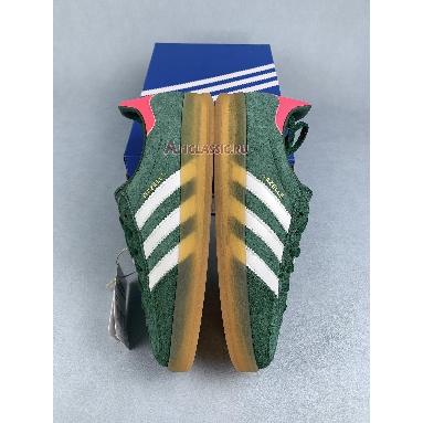 Adidas Gazelle Indoor Collegiate Green Pink IG5929 Collegiate Green/Footwear White/Lucid Pink Mens Womens Shoes