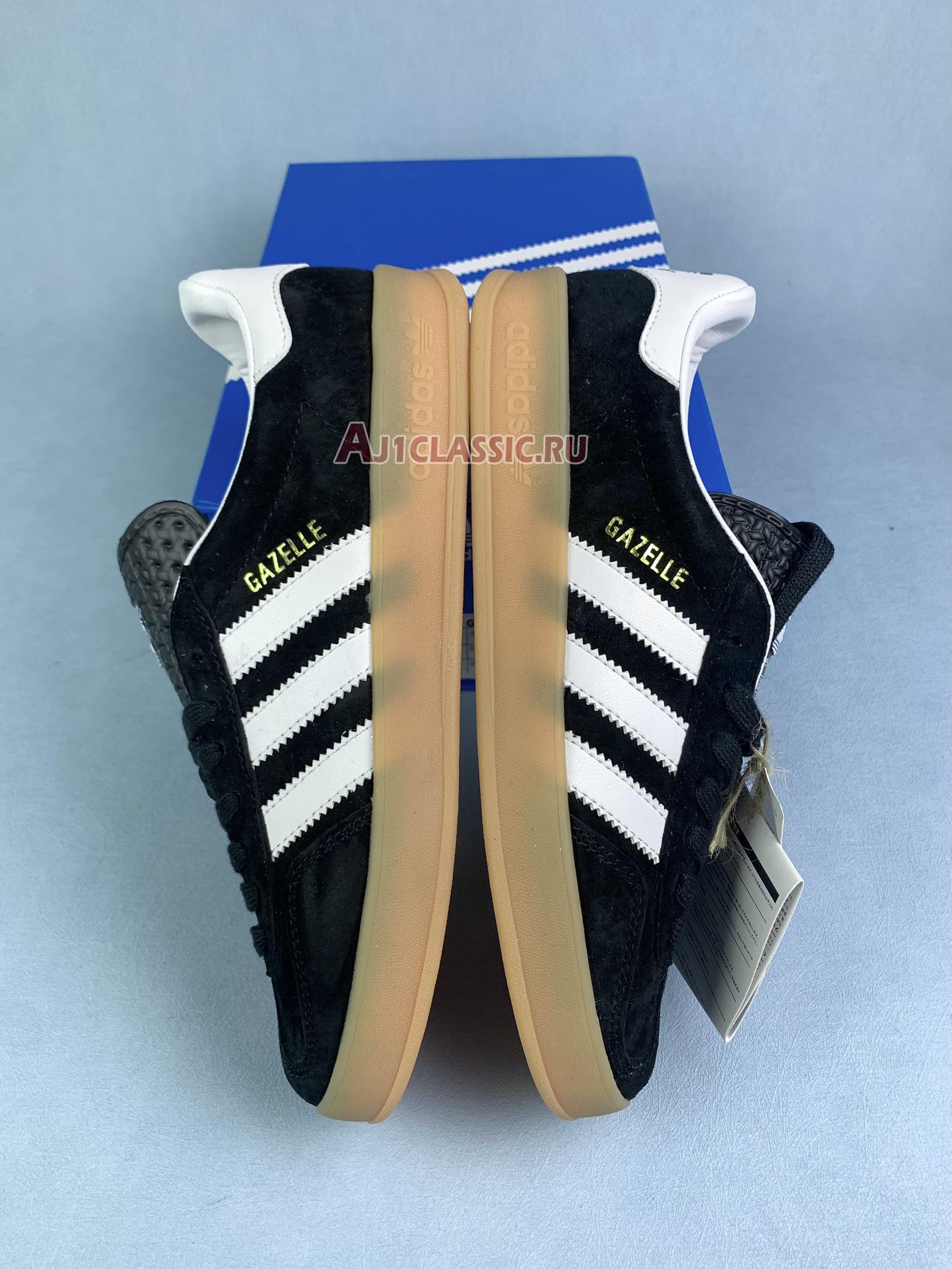 New Adidas Gazelle Indoor "Black White Gum" H06259 Shoes