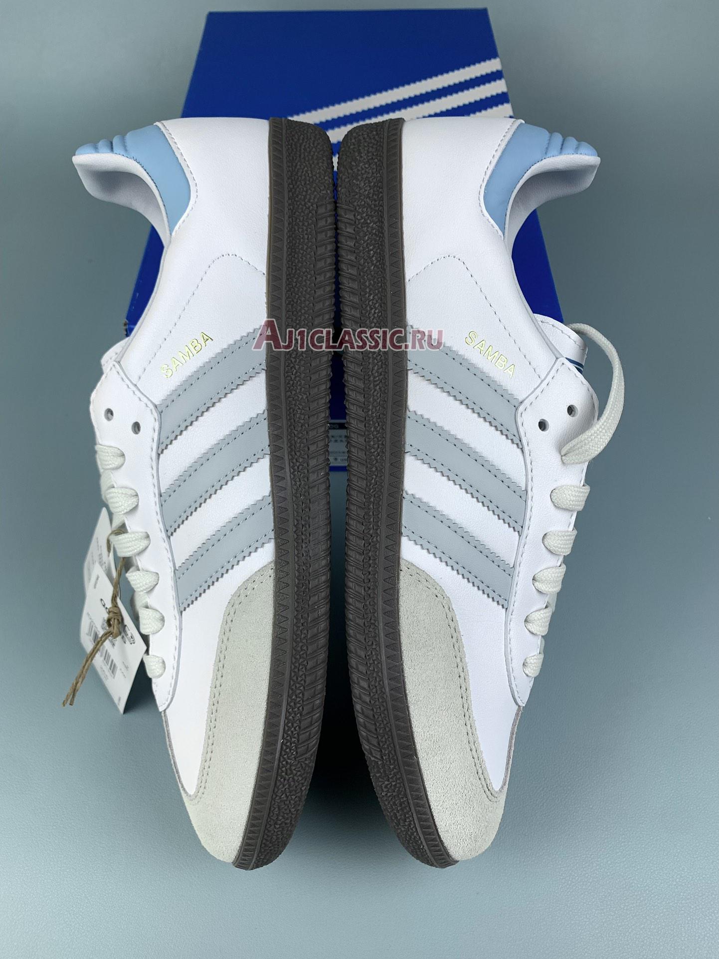 New Adidas Samba OG "White Halo Blue" ID2055 Shoes