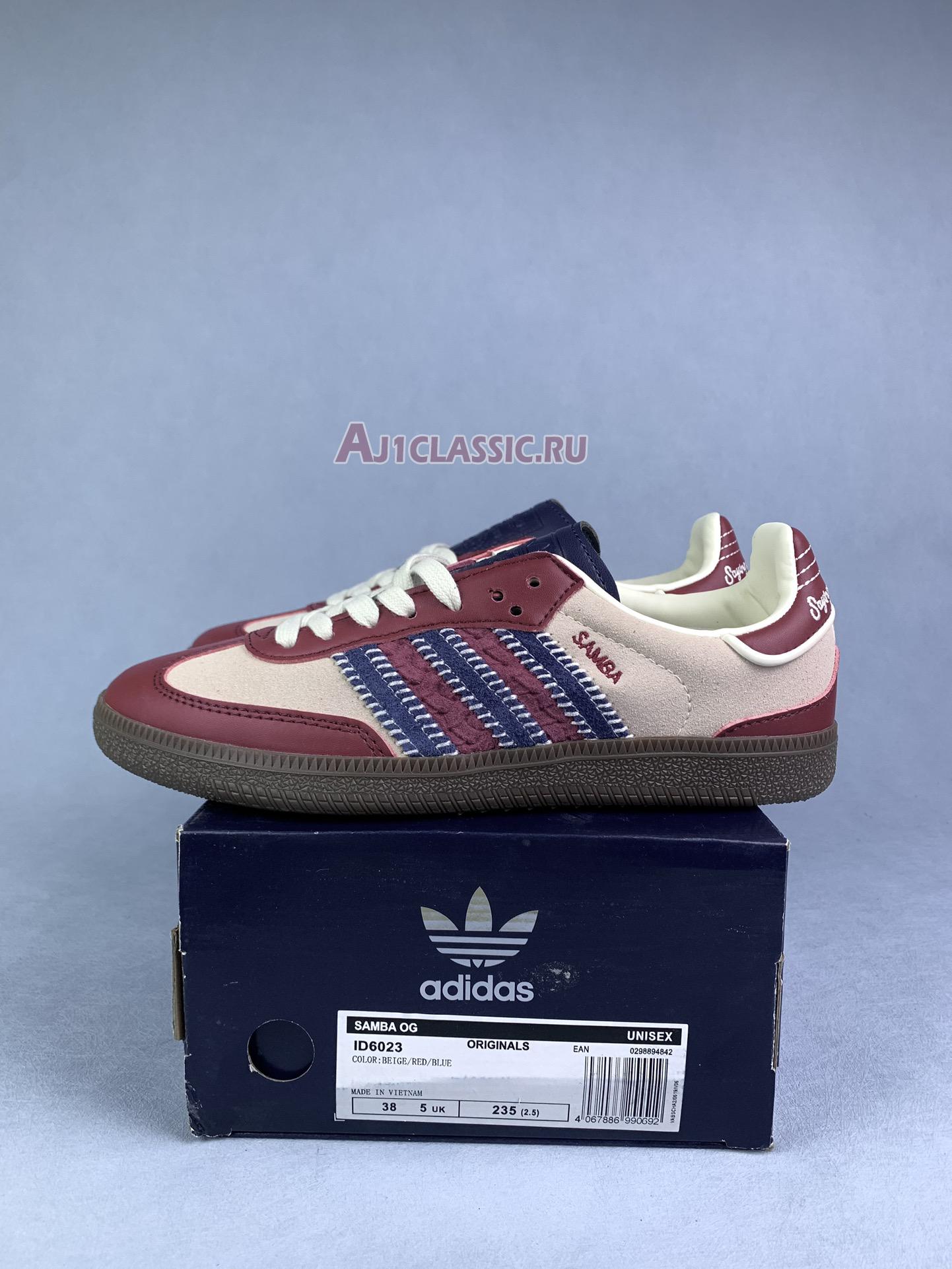 New Adidas Samba OG "Notitle Maroon" ID6023 Shoes