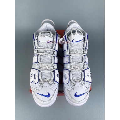 Nike Air More Uptempo Embossed White Royal Blue FD0669-100 White/Pure Platinum/Racer Blue Mens Womens Shoes