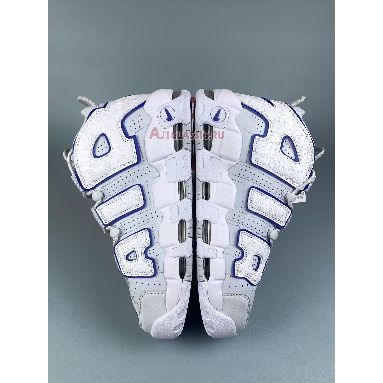 Nike Air More Uptempo Embossed White Royal Blue FD0669-100 White/Pure Platinum/Racer Blue Mens Womens Shoes