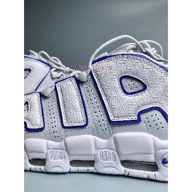 Nike Air More Uptempo Embossed White Royal Blue FD0669-100 White/Pure Platinum/Racer Blue Mens Womens Shoes