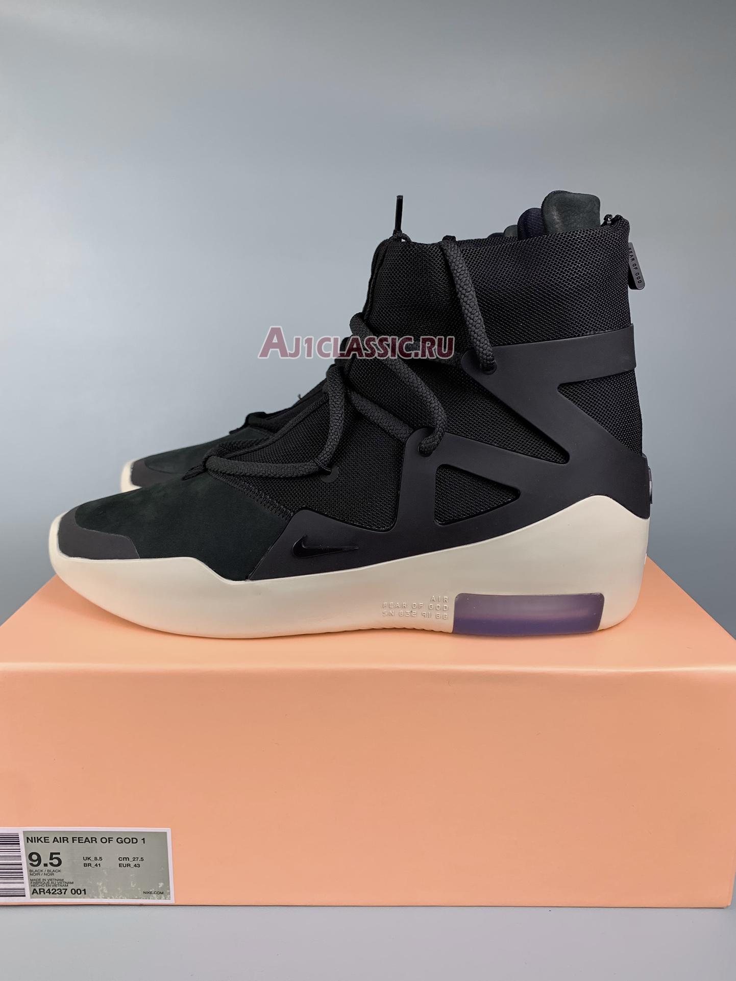 New Nike Air Fear Of God 1 "Black" AR4237-001 Shoes