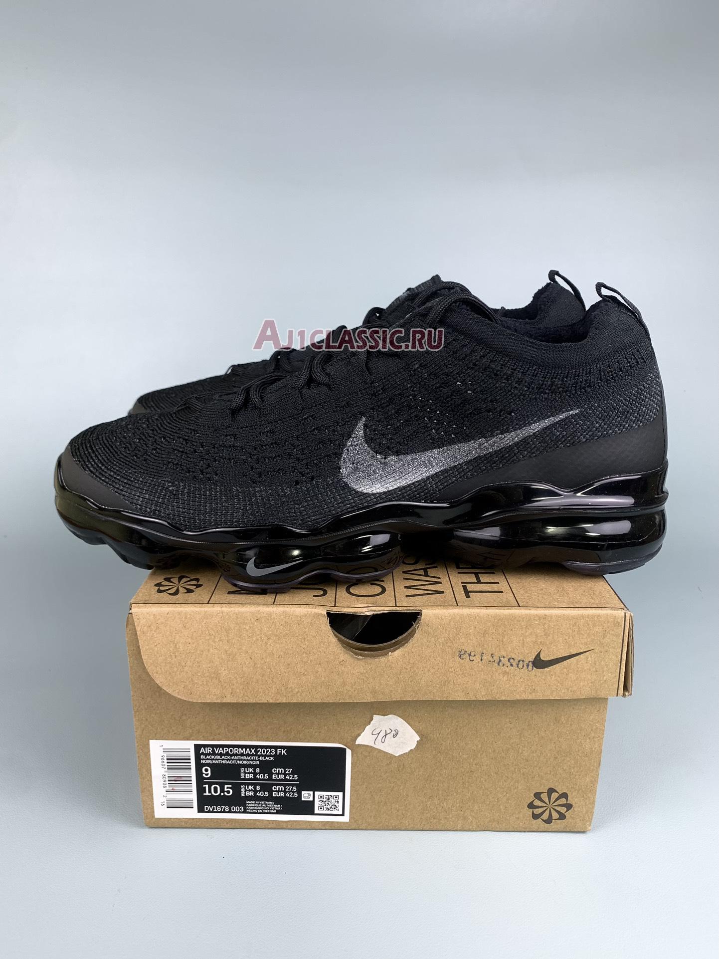 New Nike Air VaporMax 2023 Flyknit "Black Anthracite" DV1678-003 Shoes