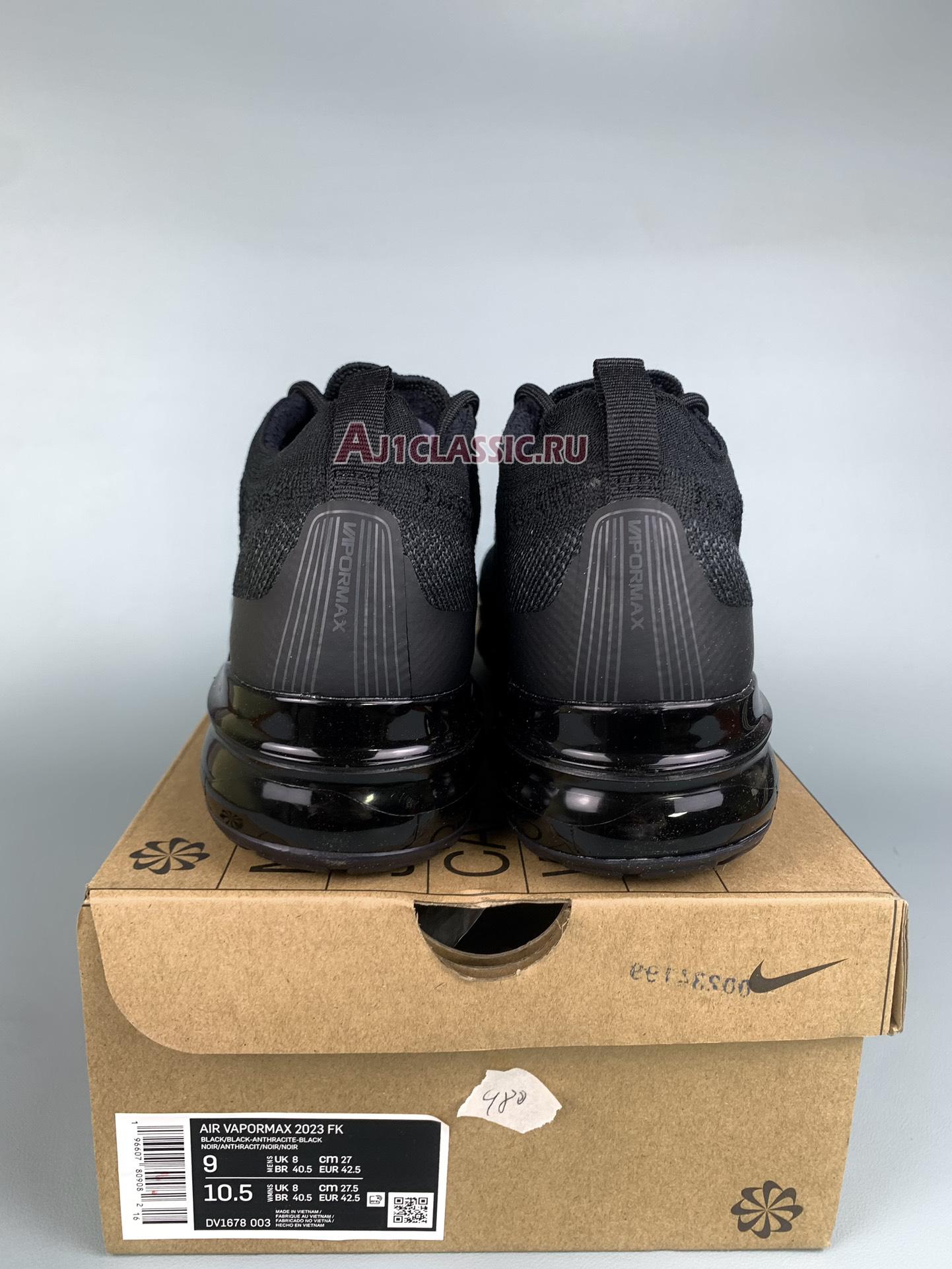 New Nike Air VaporMax 2023 Flyknit "Black Anthracite" DV1678-003 Shoes