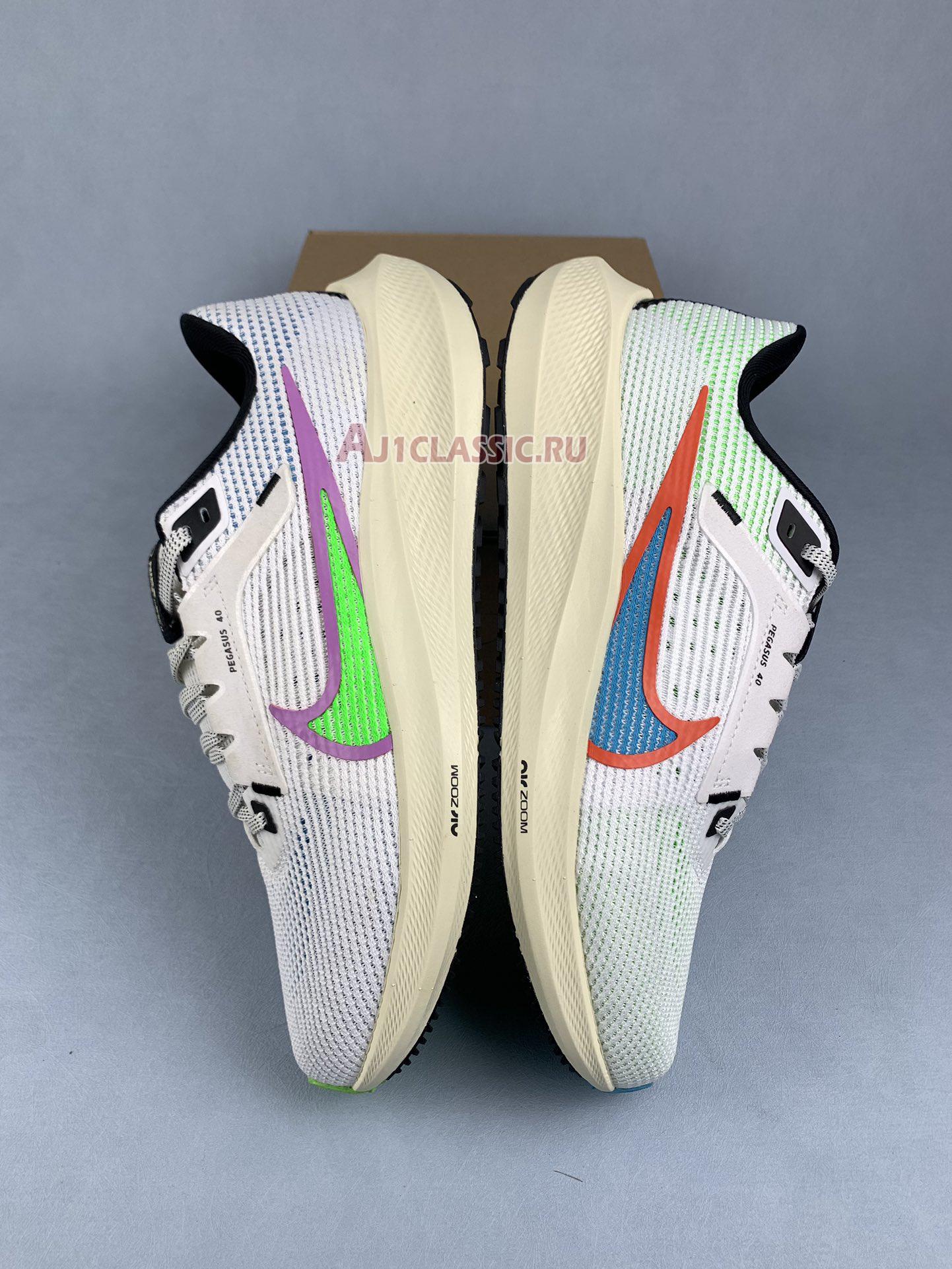 New Nike Air Zoom Pegasus 40 SE "Mismatch White Multi-Color" FJ1051-100 Shoes