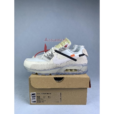 Off-White x Nike Air Max 90 The Ten AA7293-100 Sail/White/Muslin Mens Womens Shoes