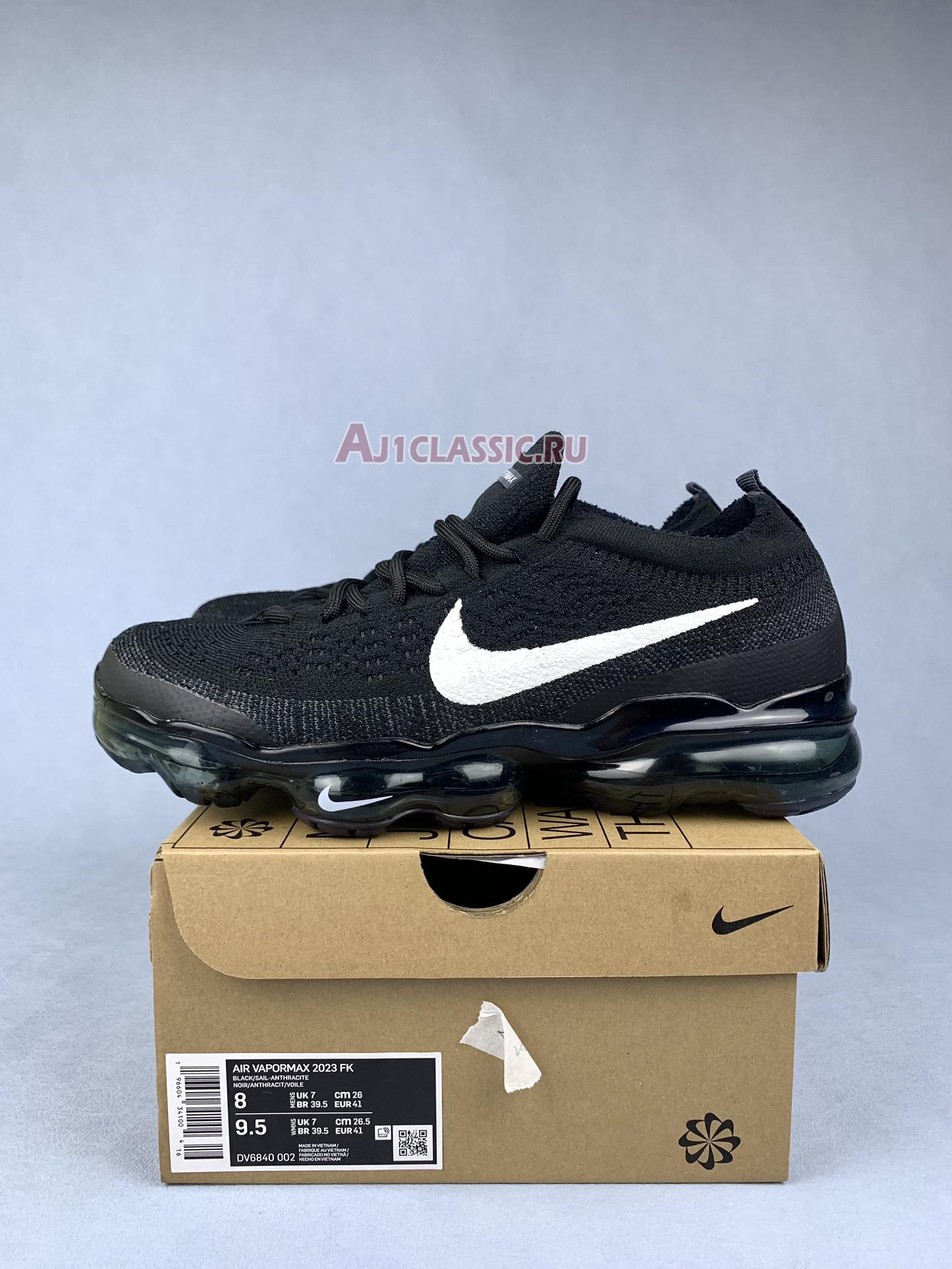 New Nike Air VaporMax 2023 Flyknit "Black Sail Anthracite" DV6840-002 Shoes