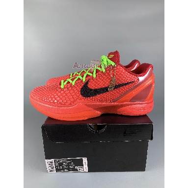 Nike Kobe 6 Protro Reverse Grinch FV4921-600-1 Bright Crimson/Black/Electric Green Mens Womens Shoes