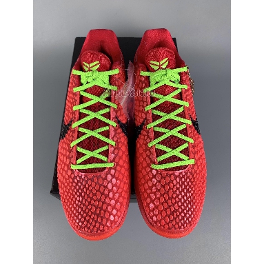 Nike Kobe 6 Protro Reverse Grinch FV4921-600-1 Bright Crimson/Black/Electric Green Mens Womens Shoes