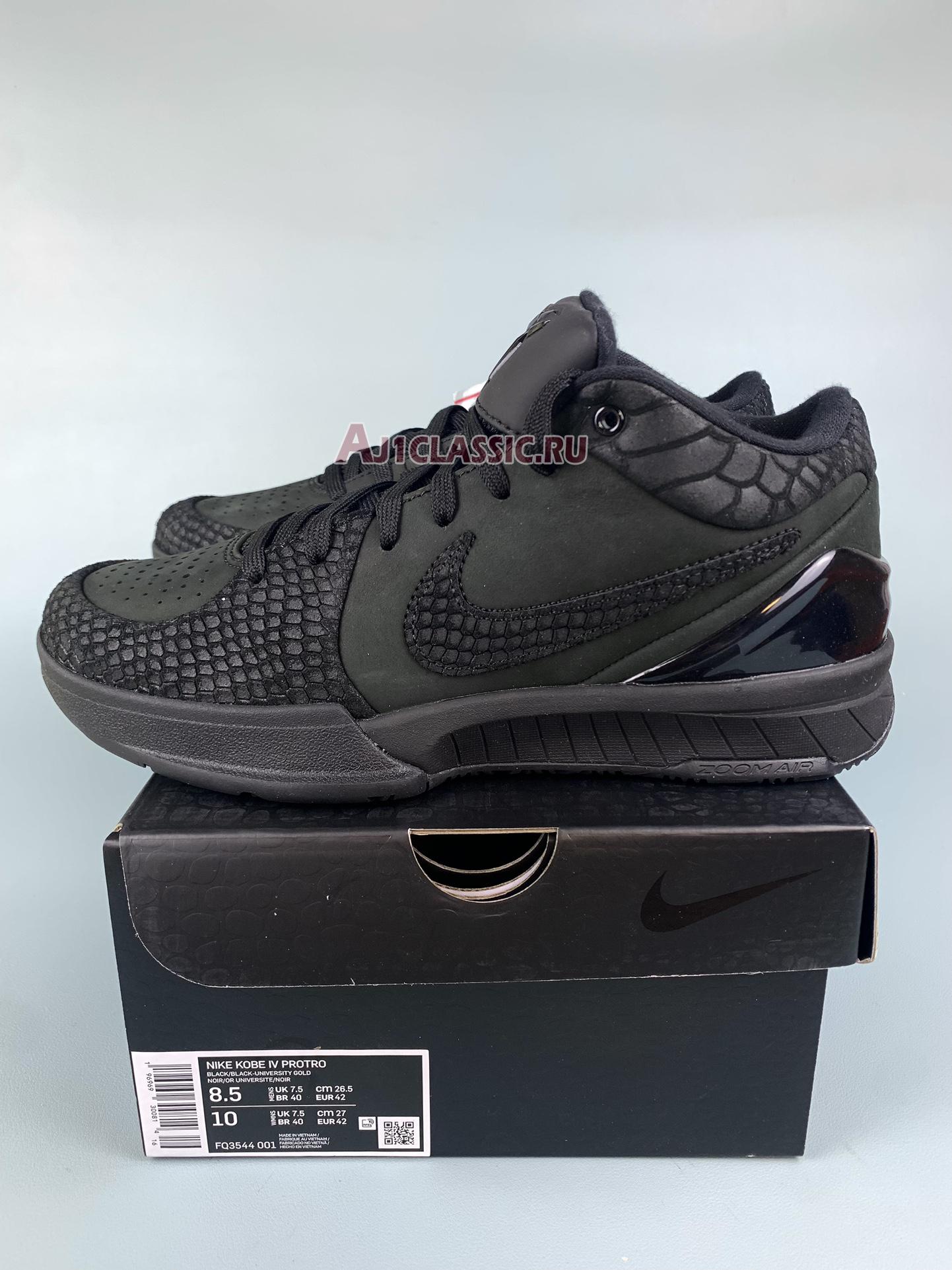 New Nike Kobe 4 Protro "Black Mamba" FQ3544-001 Shoes