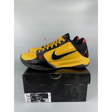 Nike Zoom Kobe 5 Bruce Lee 386429-701 Del Sol/Black/Metallic Silver/Varsity Red Mens Womens Shoes