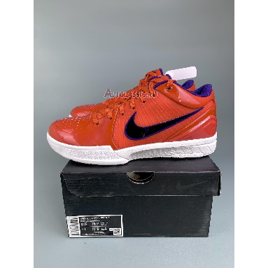 UNDEFEATED x Nike Kobe 4 Protro Team Orange CQ3869-800 Team Orange/Purple/White Mens Womens Shoes