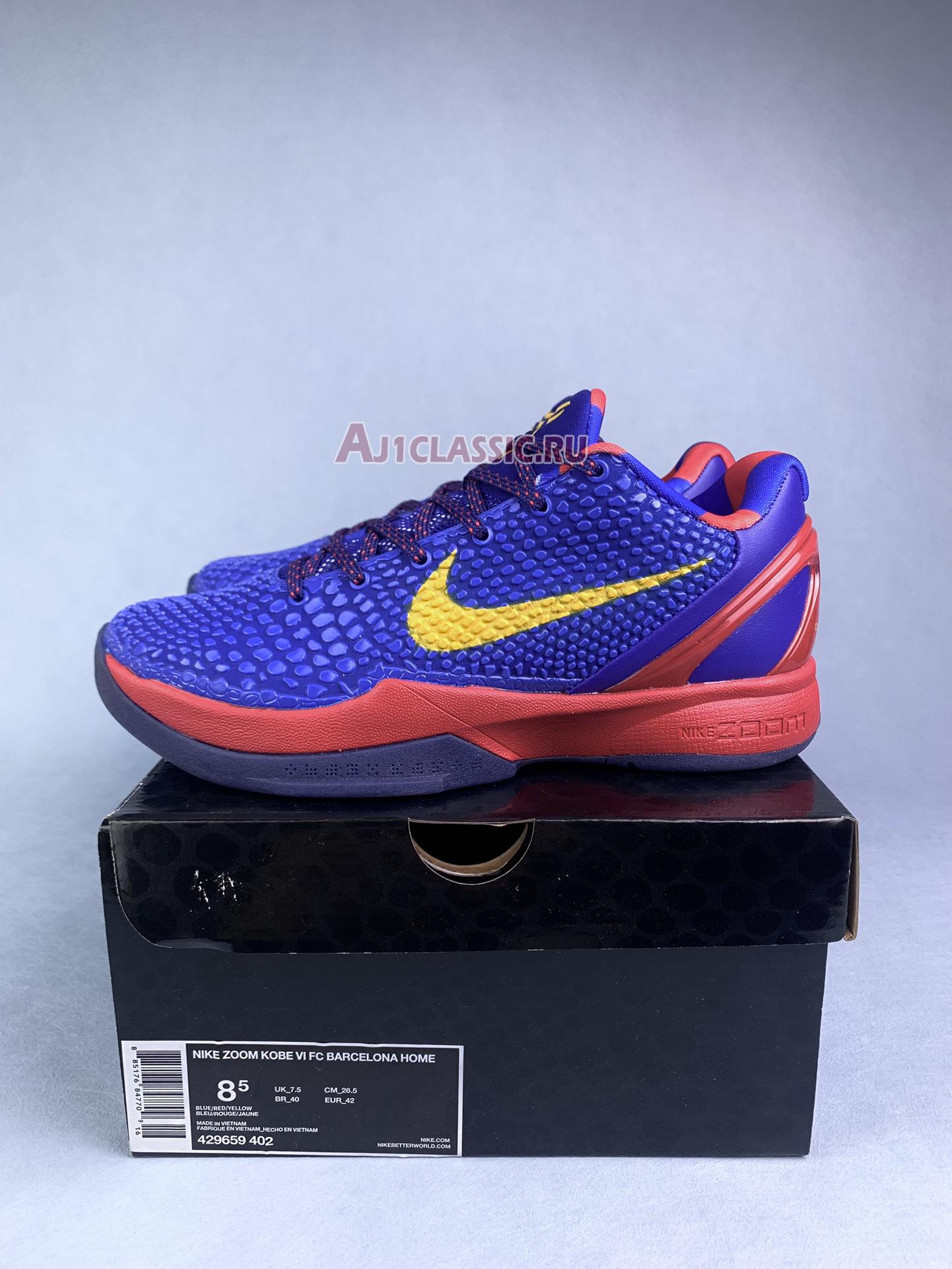 New Nike Zoom Kobe 6 "Barcelona Home" 429659-402 Shoes