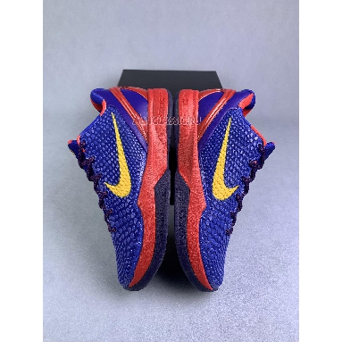 Nike Zoom Kobe 6 Barcelona Home 429659-402 Storm Blue/Yellow Ochre/Stream Red Mens Womens Shoes