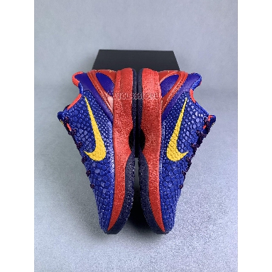 Nike Zoom Kobe 6 Barcelona Home 429659-402 Storm Blue/Yellow Ochre/Stream Red Mens Womens Shoes