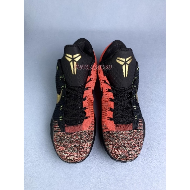 Nike Kobe 10 Elite Low Christmas 802560-076 Black/Metallic Gold-Bright Crimson Mens Womens Shoes