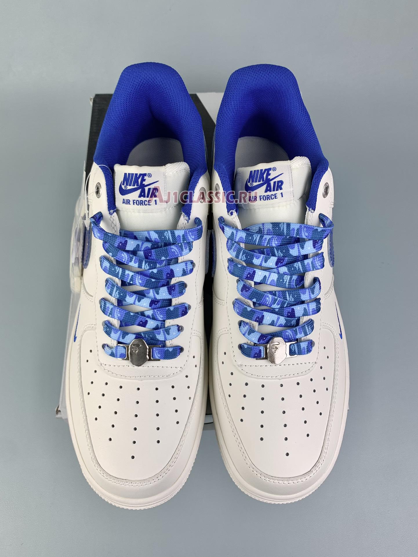 Bape x Nike Air Force 1 Low "White Camo Blue" PF9055-759