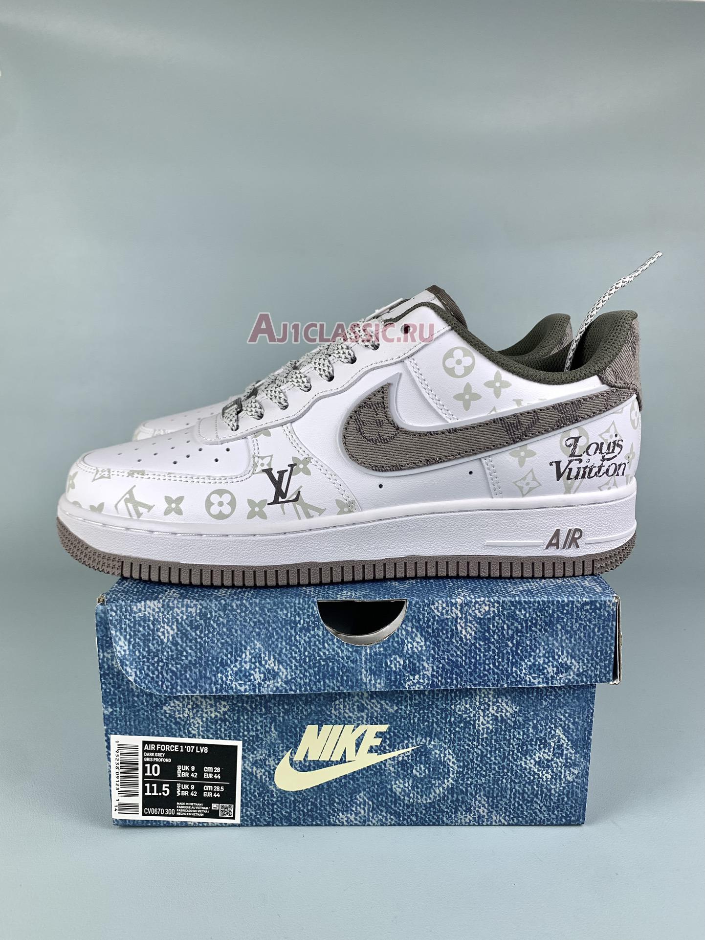 Louis Vuitton x Nike Air Force 1 "White Brown" CV0670-300