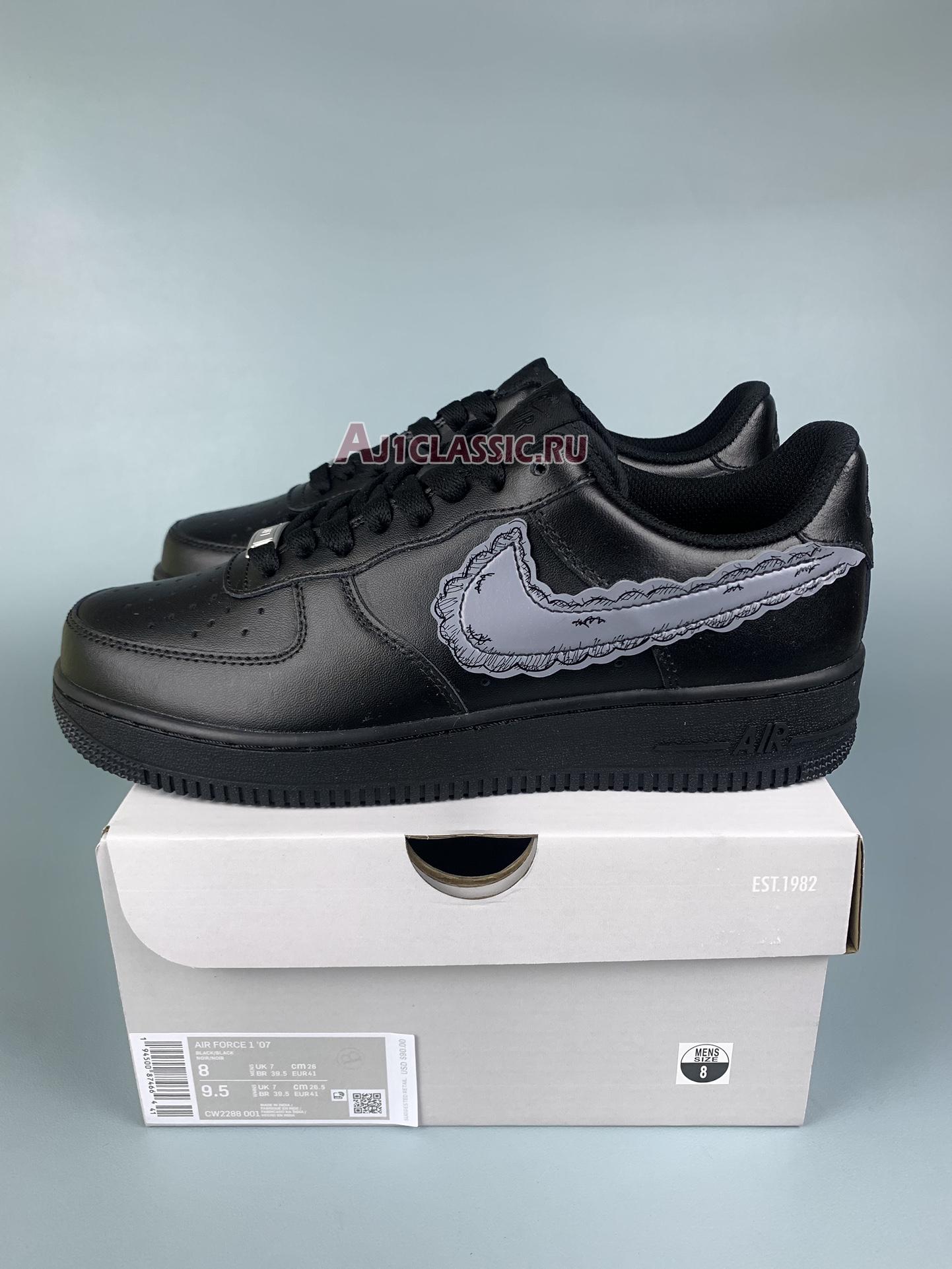 New KAWS x Sky High Farm Workwear x Nike Air Force 1 "Black" KAWSSKYHIGHAF1-BLK Shoes