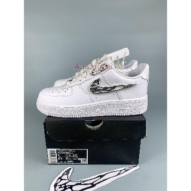 Nike Air Force 1 07 Premium Molten Metal FV3616-101 White/Black Mens Womens Shoes