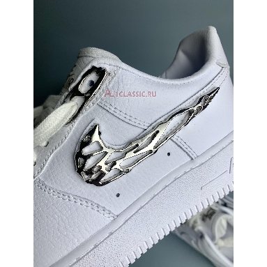 Nike Air Force 1 07 Premium Molten Metal FV3616-101 White/Black Mens Womens Shoes