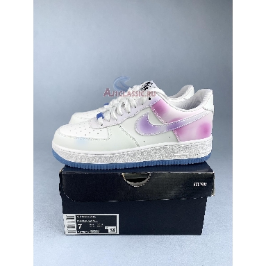 Nike Air Force 1 Low LX UV Reactive DA8301-100 White/Black/White/University Blue Mens Womens Shoes