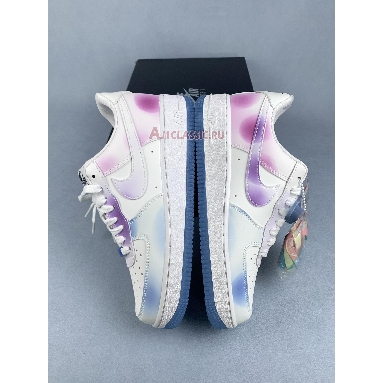 Nike Air Force 1 Low LX UV Reactive DA8301-100 White/Black/White/University Blue Mens Womens Shoes